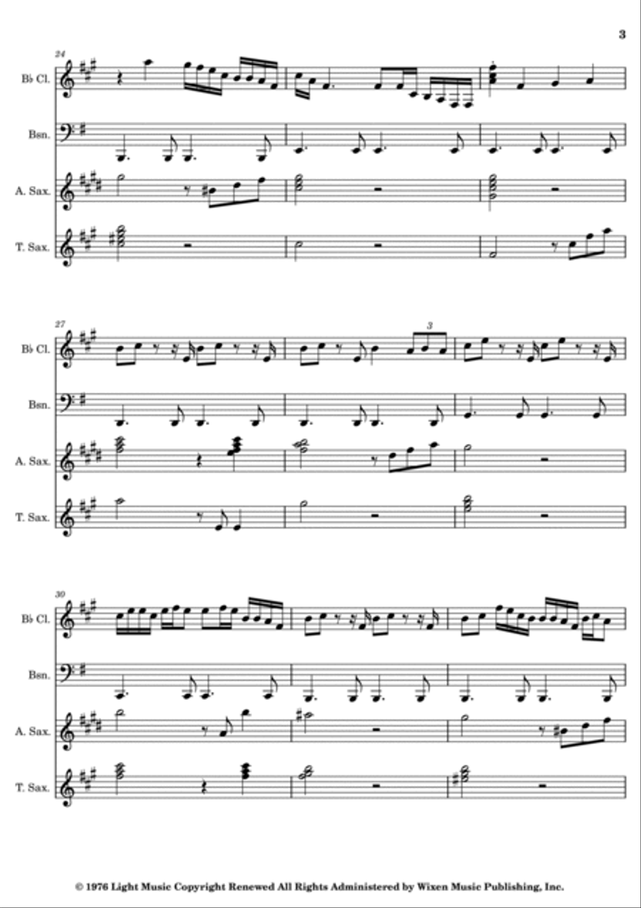 Europa Woodwind Quartet scores gallery preview page 3