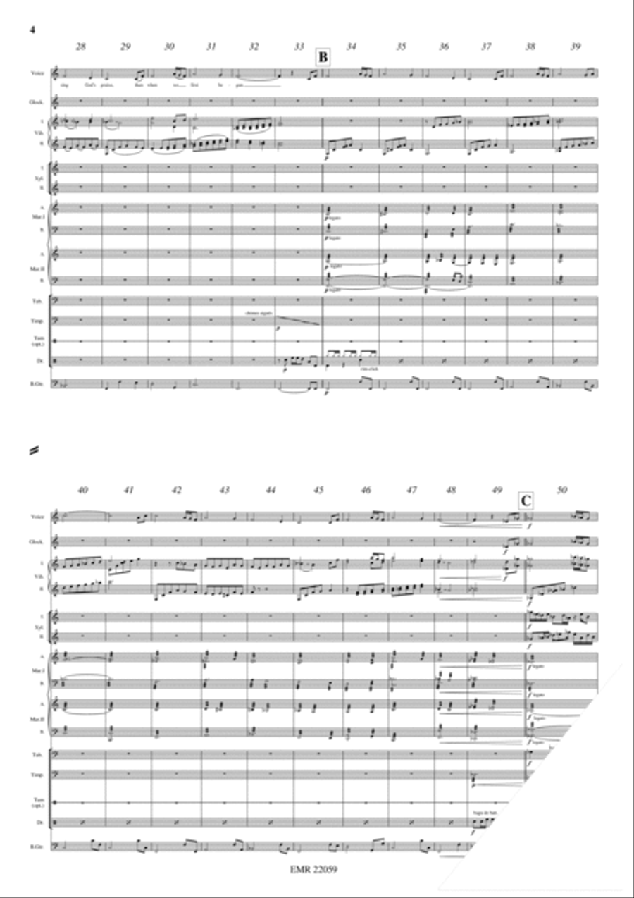 Amazing Grace Percussion Ensemble scores gallery preview page 4