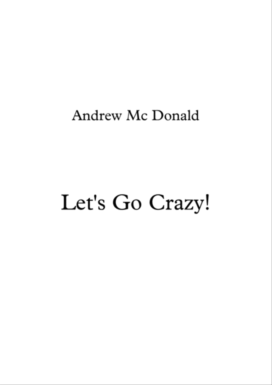 Let's Go Crazy! Voice scores gallery preview page 1