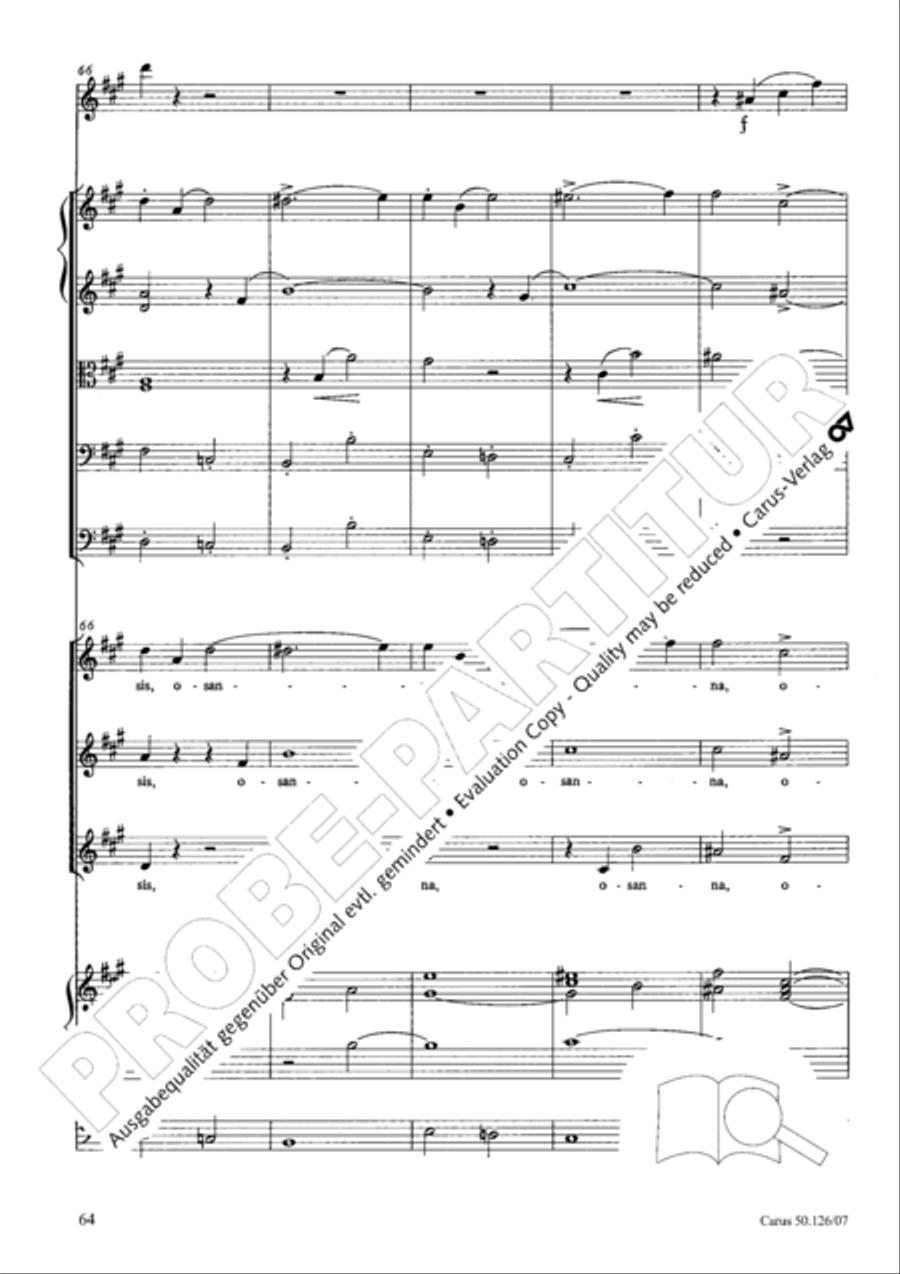 Mass in A major SSA scores gallery preview page 77