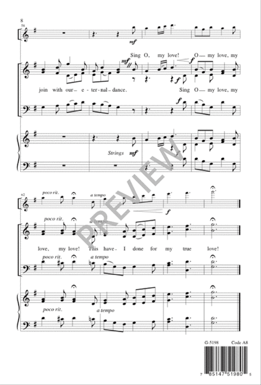 Tomorrow Shall Be My Dancing Day 3-Part scores gallery preview page 8