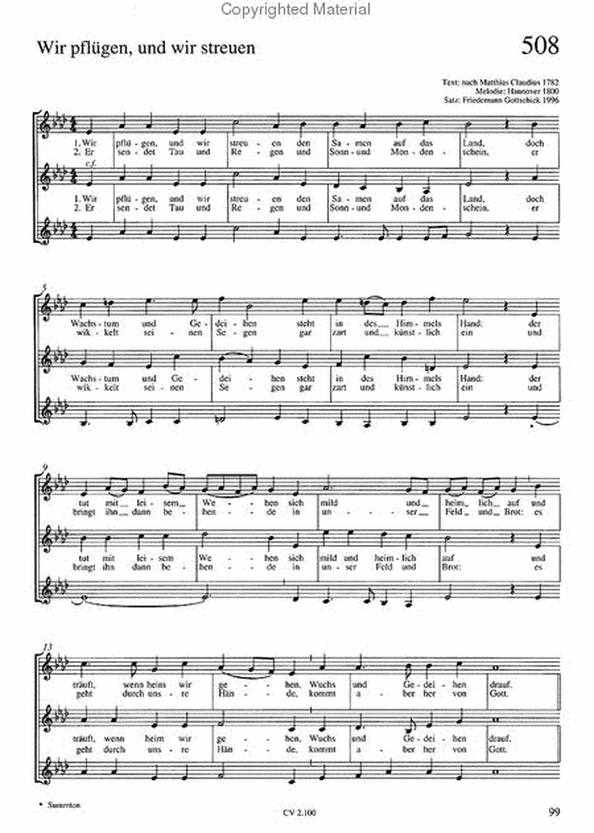 Chorsatze zum Evangelischen Gesangbuch, Heft 2 - Kommt mit Gaben und Lobgesang