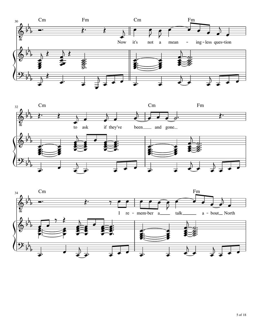 Hypnotized Piano, Vocal scores gallery preview page 6
