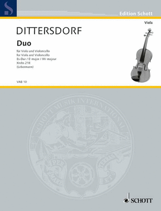 Book cover for Duo E flat Major
