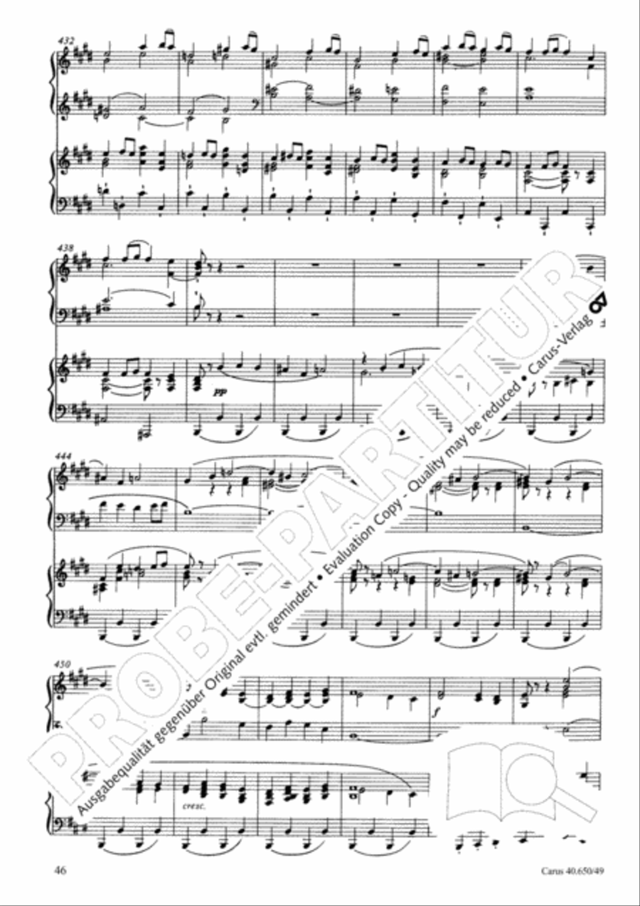 Petite Messe solennelle 4-Part scores gallery preview page 47