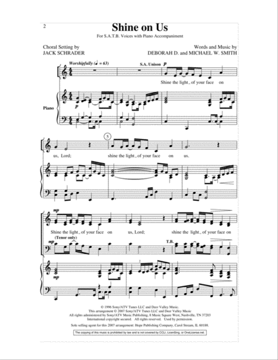 Shine on Us 4-Part scores gallery preview page 2