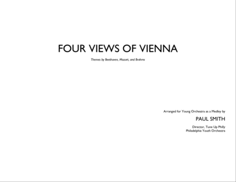 Four Views of Vienna Small Ensemble scores gallery preview page 1