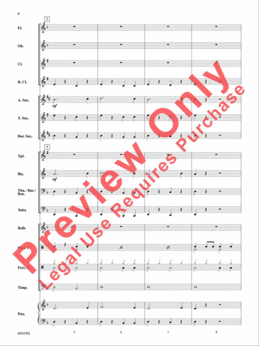 Creep It Real Concert Band scores gallery preview page 5
