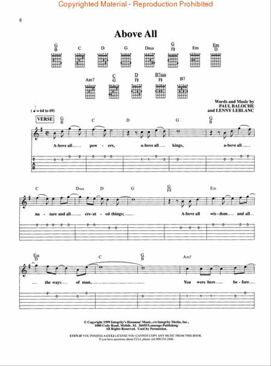 Ultimate Worship Collection For Easy Guitar Tab - Guitar Book Guitar Tablature scores gallery preview page 2
