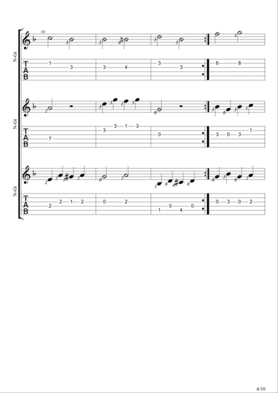 Simsalabim Guitar Ensemble scores gallery preview page 4