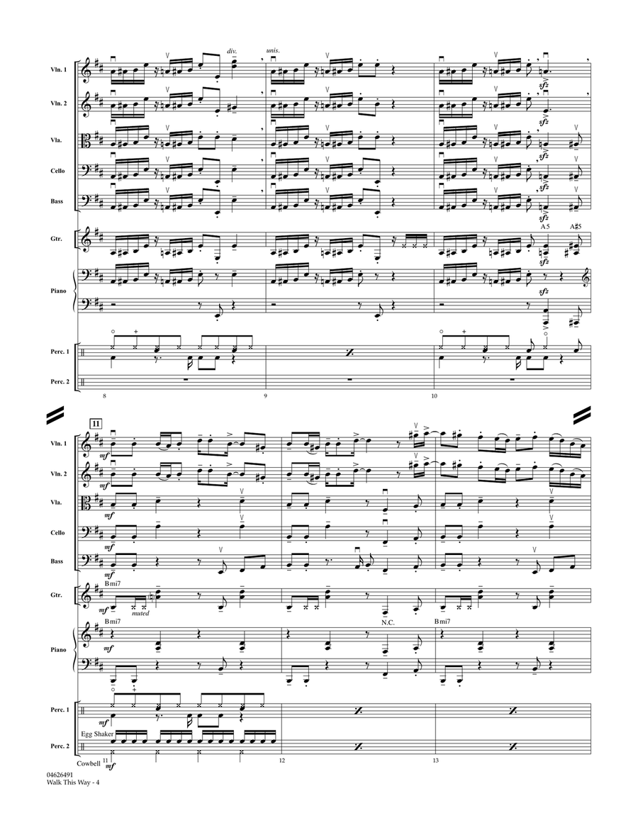 Walk This Way - Conductor Score (Full Score) Orchestra scores gallery preview page 3