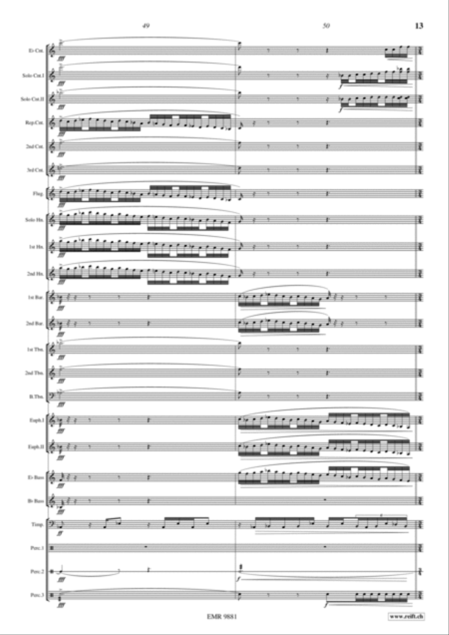 Blue Horizons Brass Band scores gallery preview page 16