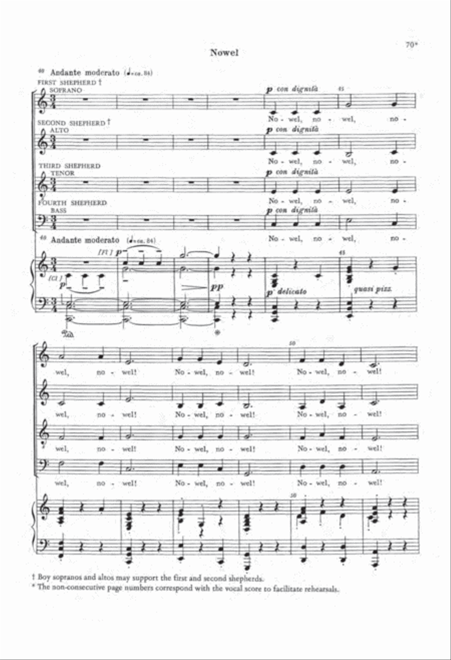 The Nativity According to St. Luke (Choral Score)