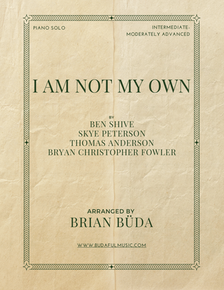 Book cover for I Am Not My Own