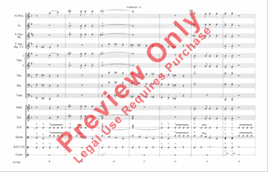 Stars and Stripes Forever Marching Band scores gallery preview page 9