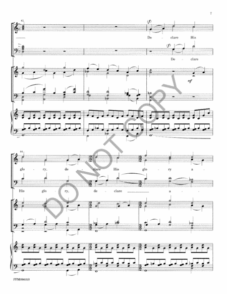 Cantate Domino - Full Score