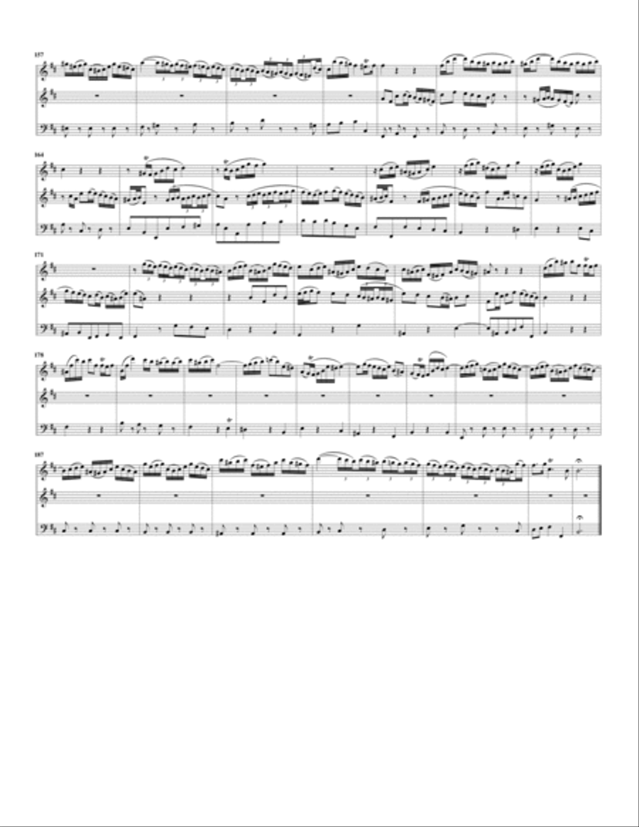 Aria: Seele, deine Specereie from Oster-Oratorium BWV 249 (arrangement for flute and harpsichord) Small Ensemble scores gallery preview page 5