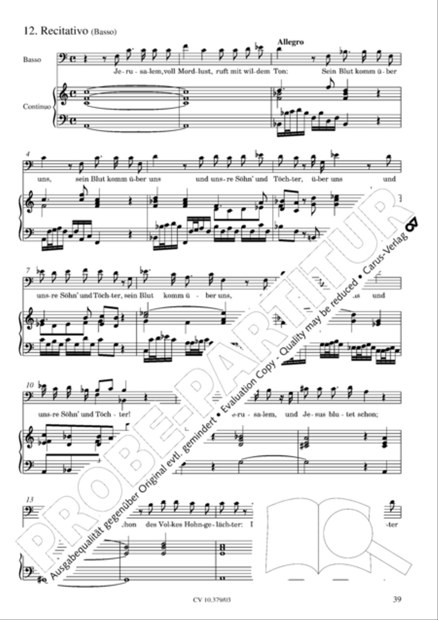 Der Tod Jesu 4-Part scores gallery preview page 40