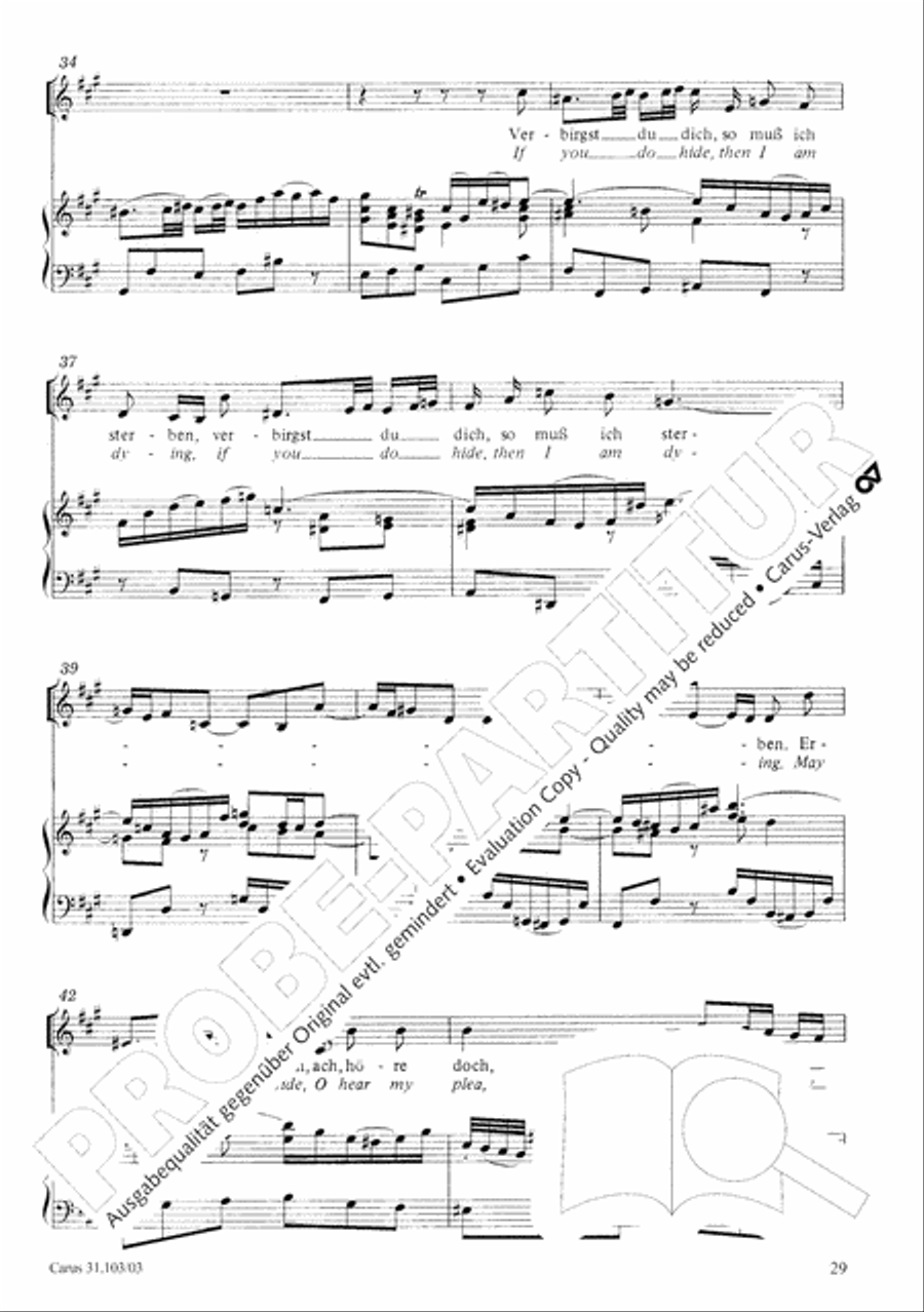 You shall be weeping and crying (Ihr werdet weinen und heulen) 4-Part scores gallery preview page 30