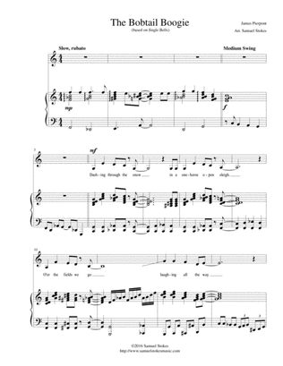 The Bobtail Boogie (a lively boogie version of Jingle Bells) - for unison choir with piano
