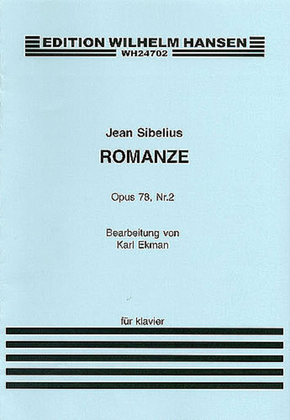 Book cover for Jean Sibelius: Romance Op.78 No.2 (Piano)