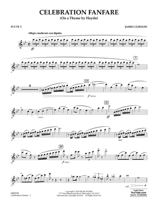 Celebration Fanfare (On a Theme by Haydn) - Flute 2