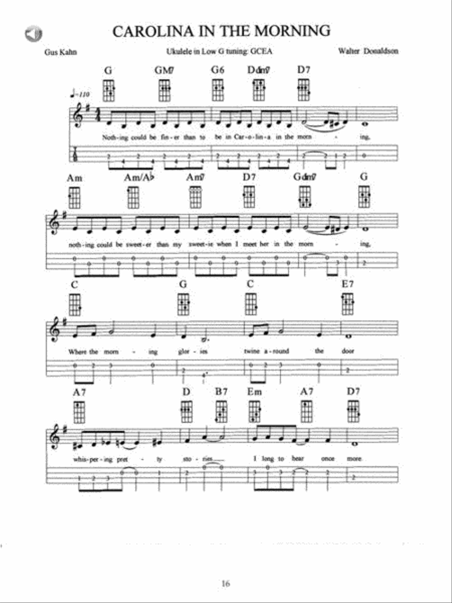 Low G Tuning for the Ukulele Guitar Tablature scores gallery preview page 6