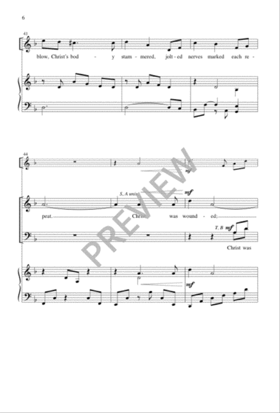 Made of Thorns, a Crown Was Braided 4-Part scores gallery preview page 6