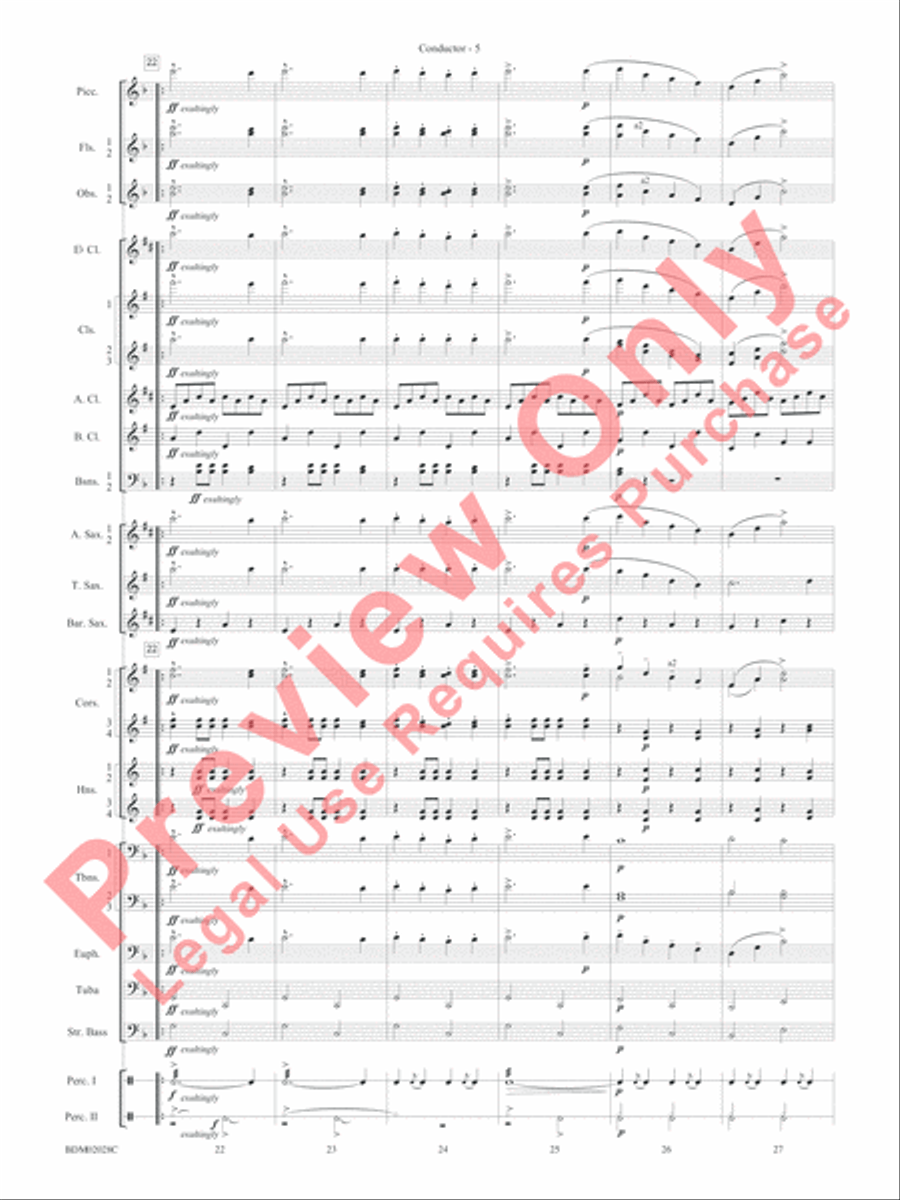 Golden Jubilee Concert Band scores gallery preview page 8