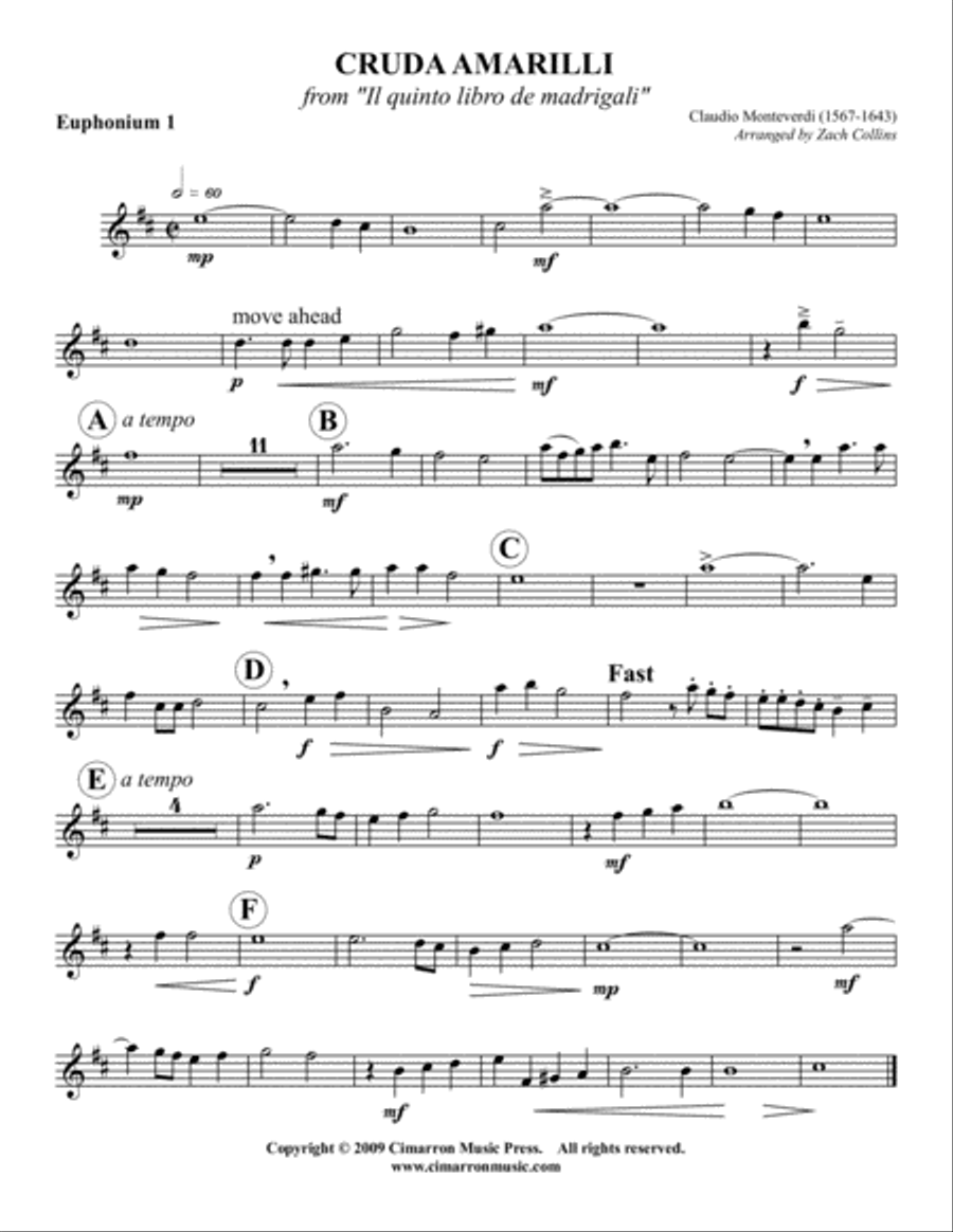 Cruda amarilli Large Ensemble scores gallery preview page 5