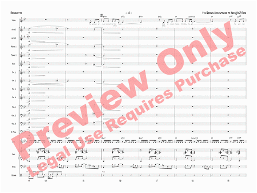 I've Grown Accustomed to Her (His) Face Jazz Ensemble scores gallery preview page 13