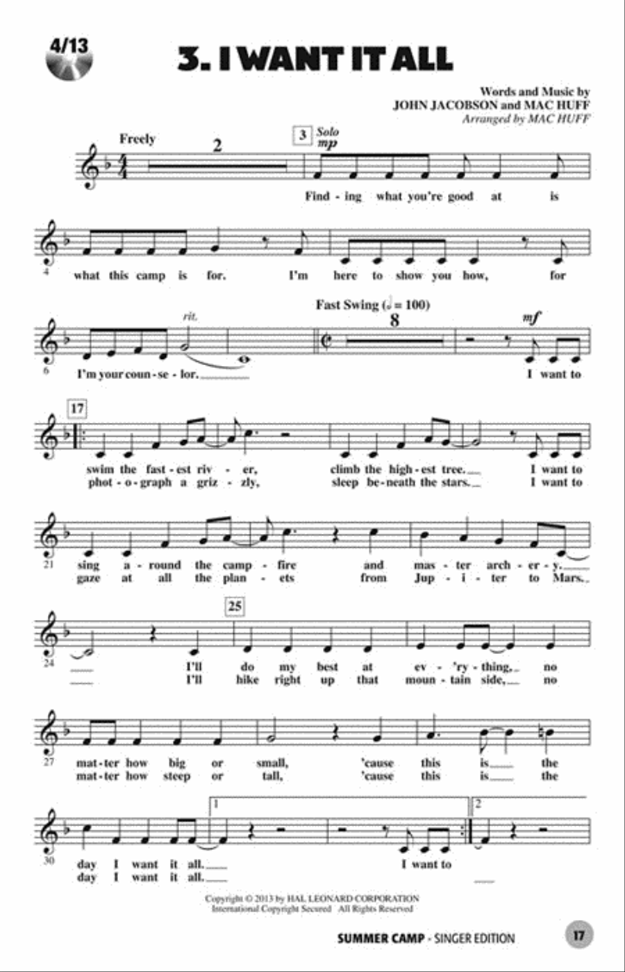 Summer Camp Choir scores gallery preview page 3