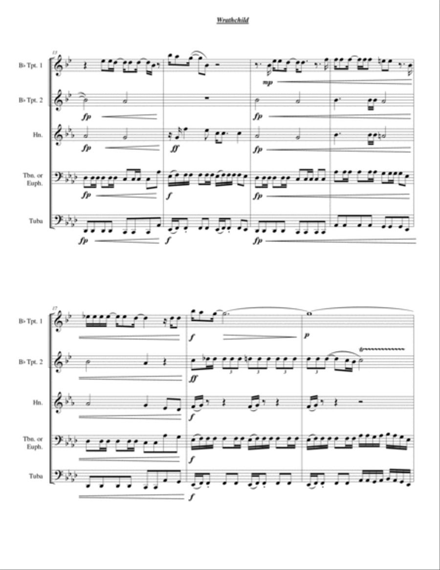 Wrathchild Chamber Music scores gallery preview page 3
