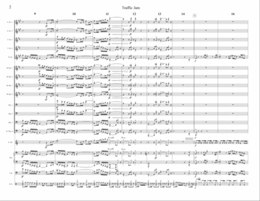 Traffic Jam Traffic Jam Jazz Ensemble scores gallery preview page 4
