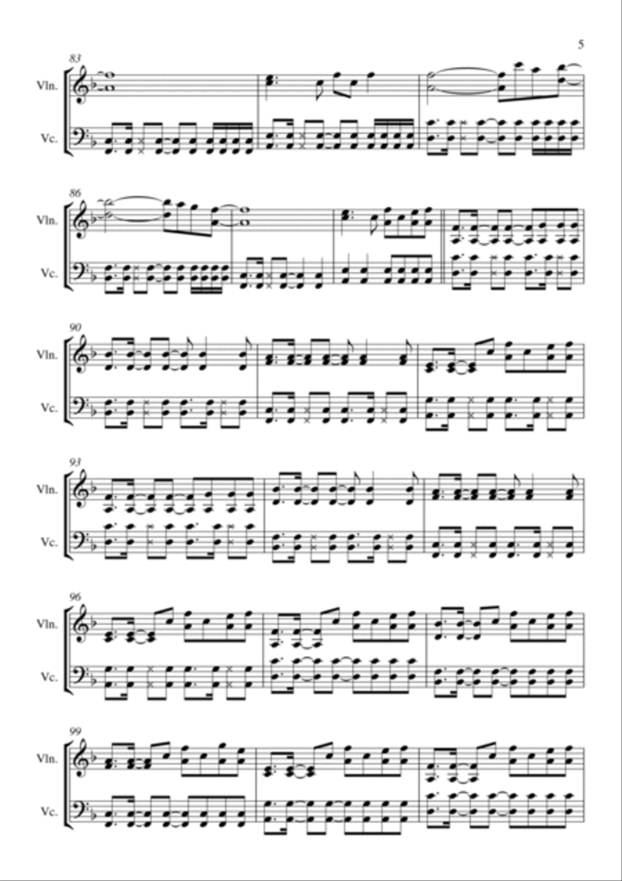 A Sky Full Of Stars A Sky Full Of Stars Score and Parts scores gallery preview page 6
