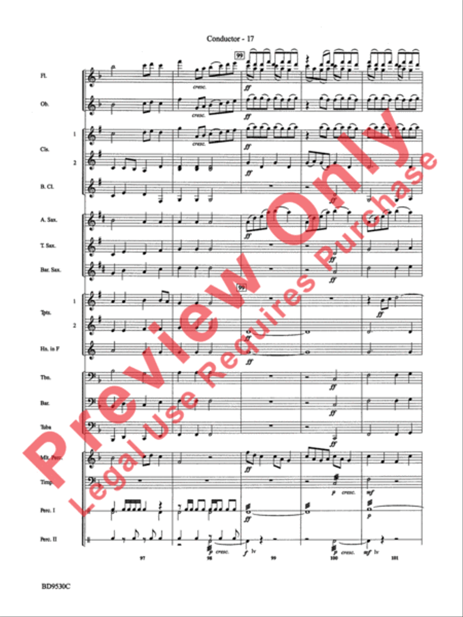 Shaker Variants Concert Band scores gallery preview page 20