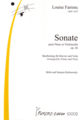 Book cover for Sonate pour Piano et Violoncelle op. 46