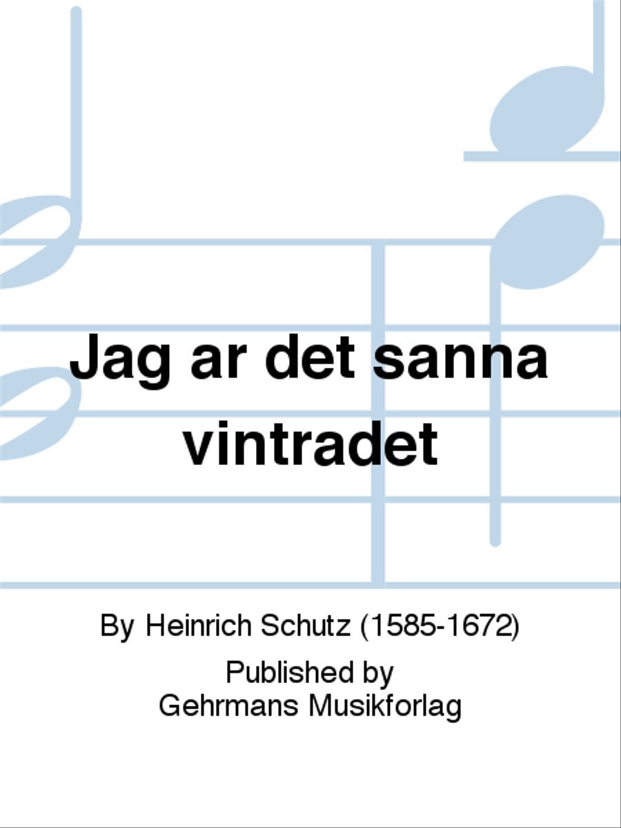 Jag ar det sanna vintradet Choir scores gallery preview page 1