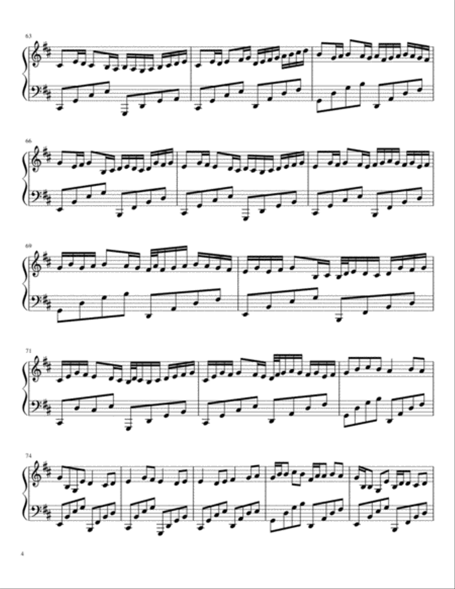 Canon in B Minor: Harp Harp scores gallery preview page 4