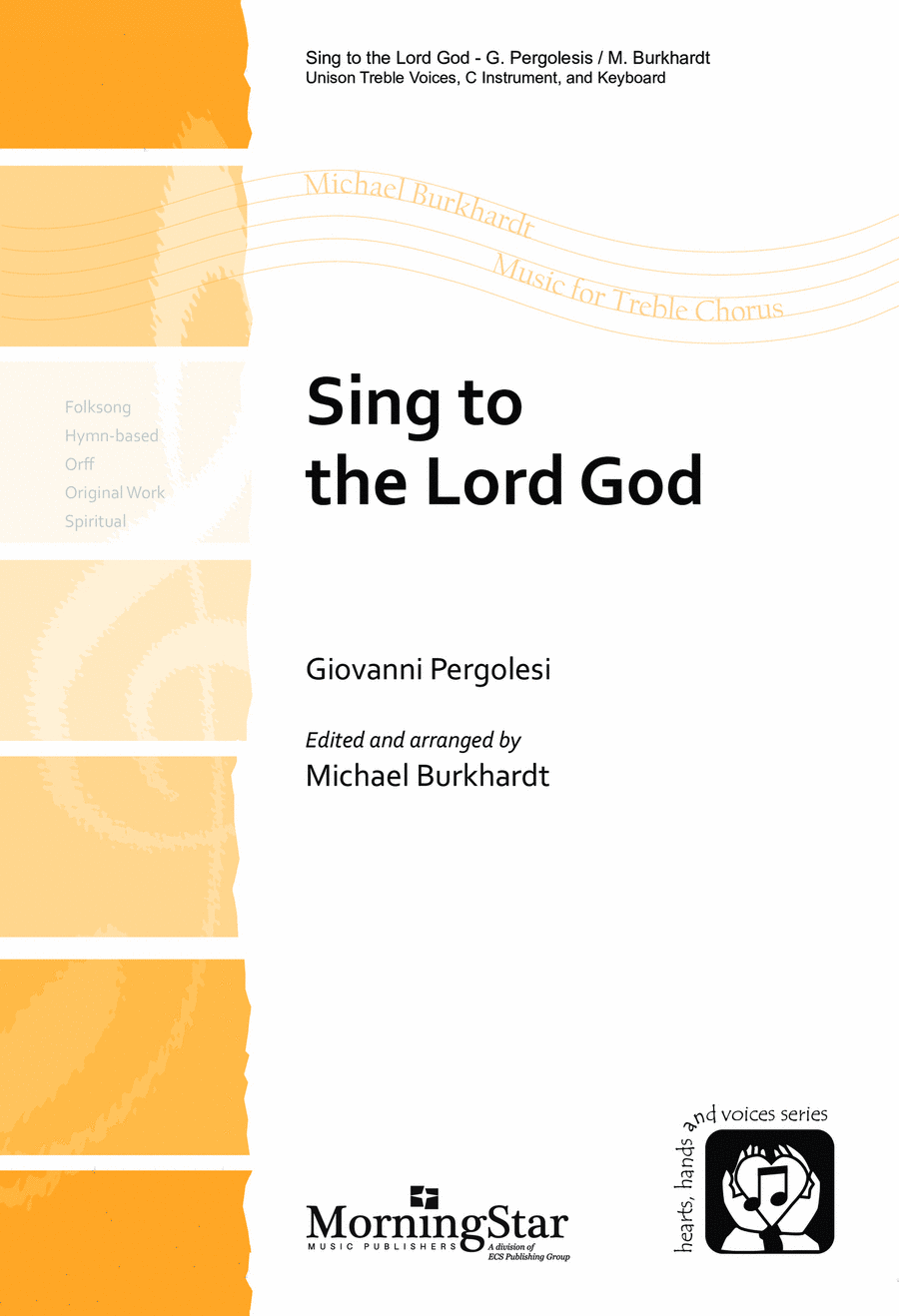 Sing to the Lord God Unison Choir scores gallery preview page 1