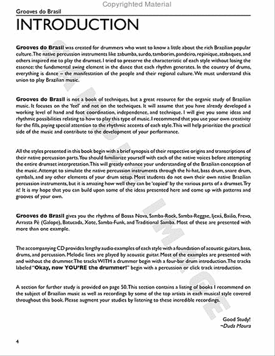 Grooves do Brasil Grooves do Brasil Percussion scores gallery preview page 3