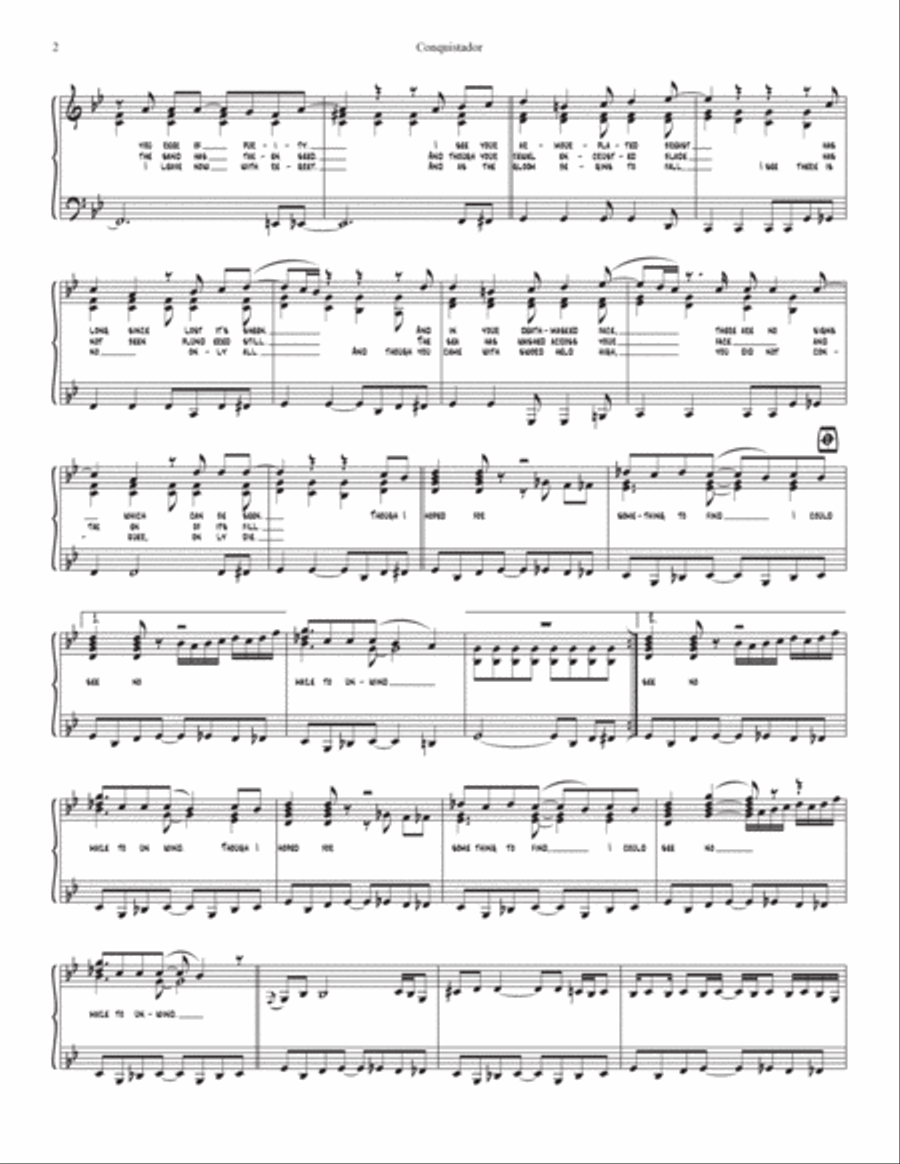 Conquistador Conquistador Voice scores gallery preview page 2