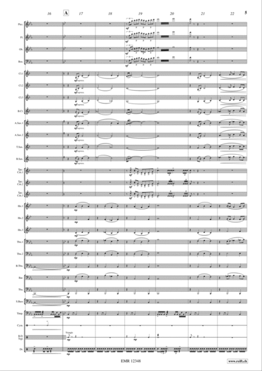 Solemn Fanfare Concert Band scores gallery preview page 5