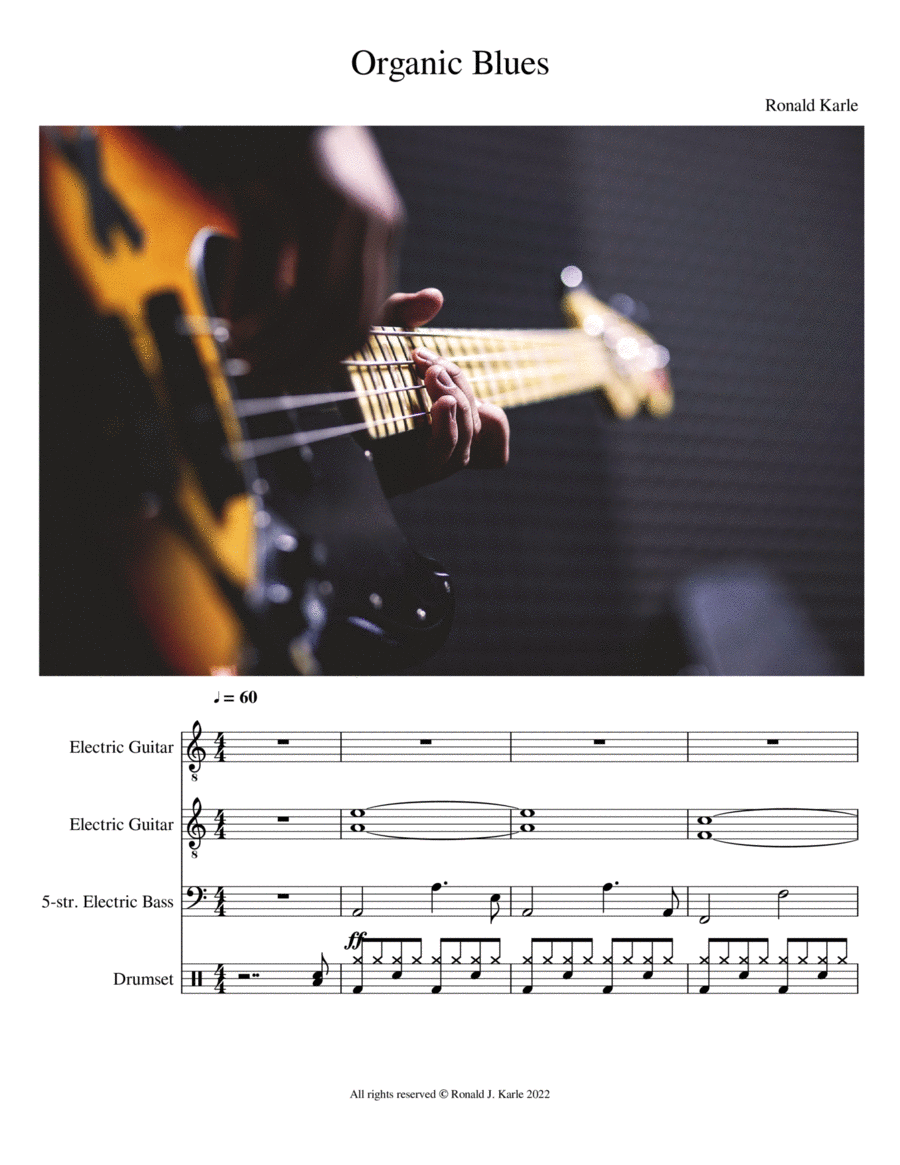 Organic Blues Organic Blues Small Ensemble scores gallery preview page 1