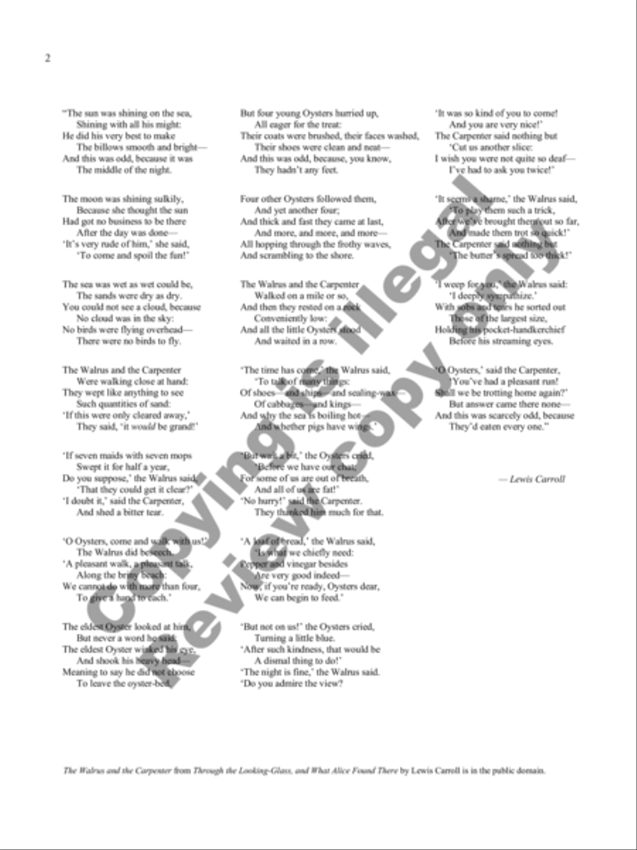 The Walrus and the Carpenter Bassoon scores gallery preview page 4