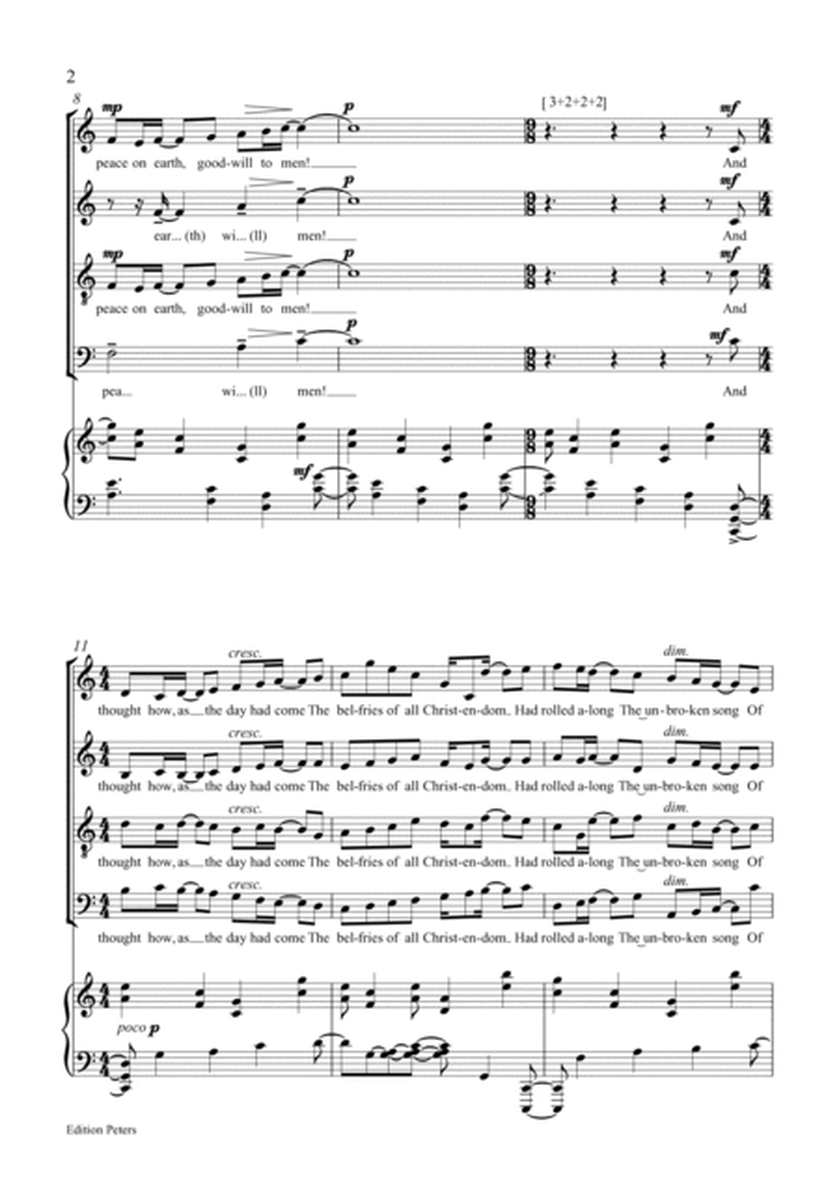 Christmas Bells for SATB Choir and Piano