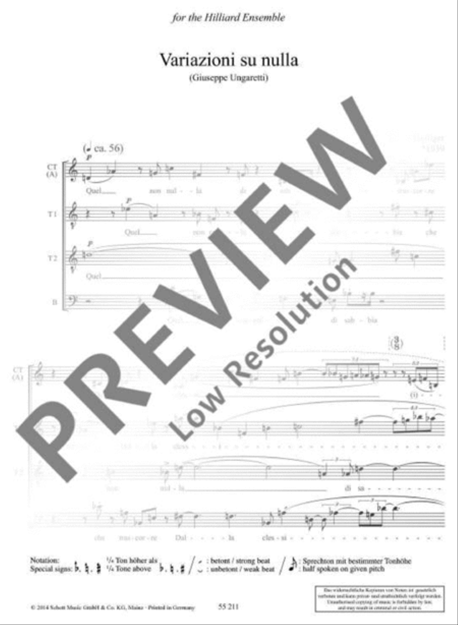 Variazioni su nulla Variazioni su nulla Choir scores gallery preview page 5