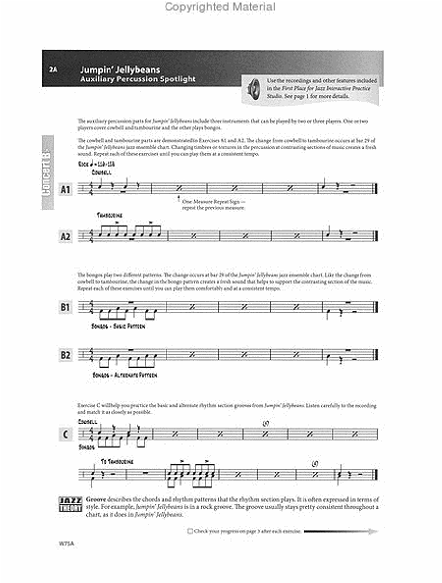 First Place for Jazz Aux Percussion Percussion scores gallery preview page 2
