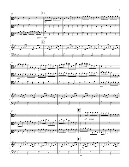 Canon (Pachelbel) (Bb) (Viola Trio, Keyboard)