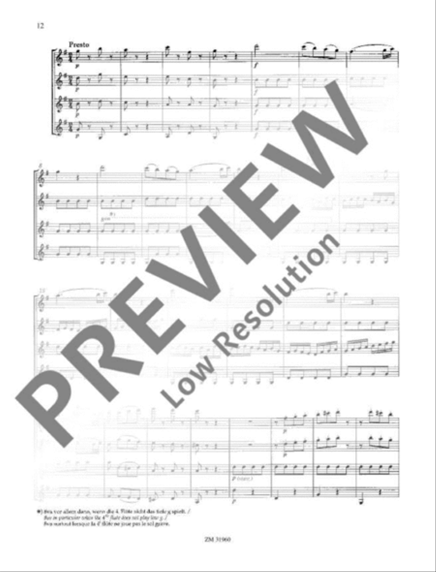 Divertimento Flute Trio scores gallery preview page 13
